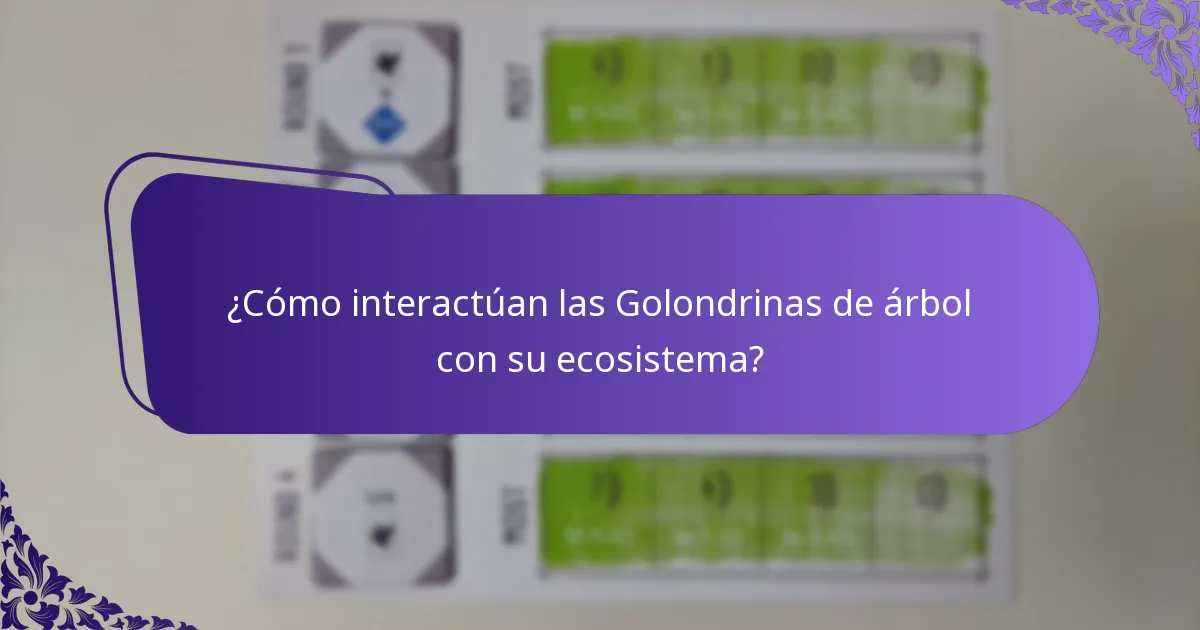 ¿Qué tipo de hábitat prefieren las Golondrinas de árbol?
