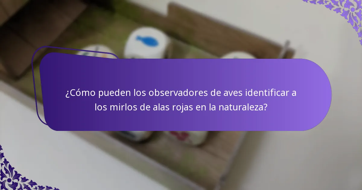 ¿Cuál es el hábitat del mirlo de alas rojas?
