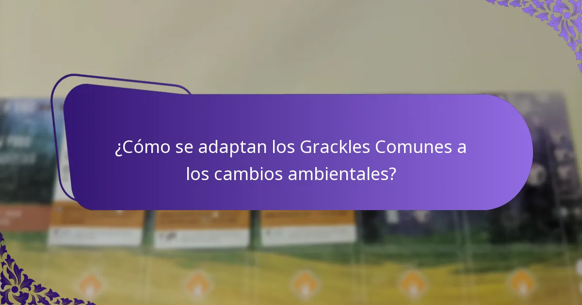 ¿Qué hábitats prefieren los Grackles Comunes?