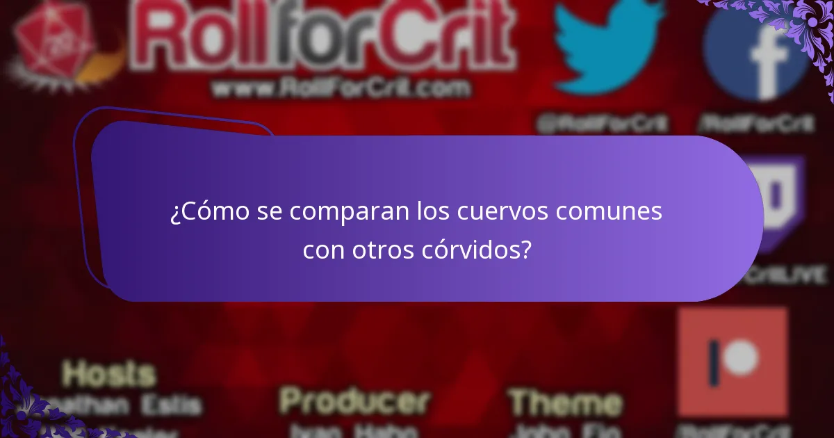 ¿Cómo exhiben comportamiento social los cuervos comunes?