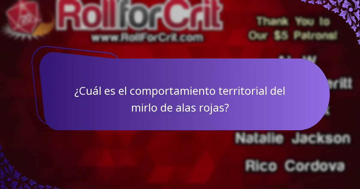 ¿Cómo se adapta el comportamiento del mirlo de alas rojas a los cambios ambientales?