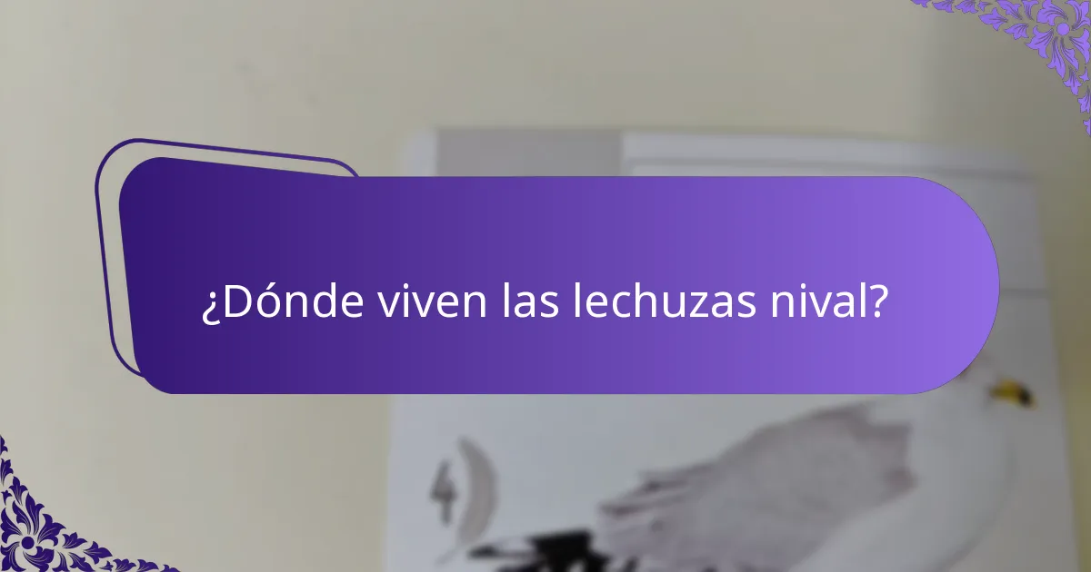 ¿Cuál es el estado de conservación de las lechuzas nival?